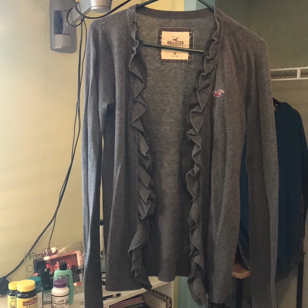 Open cardigan.